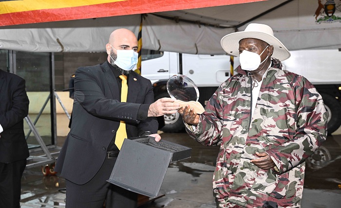 Museveni hails Harris International for $100m beverage investment