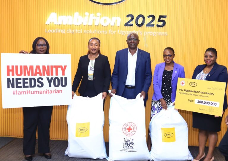 MTN donates Relief Items to Kiteezi Victims