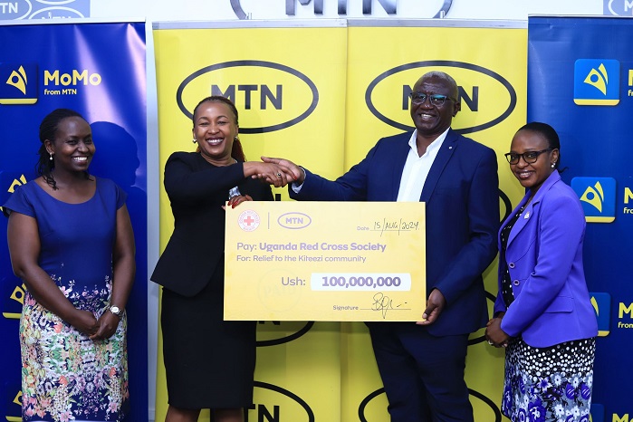 MTN donates Relief Items to Kiteezi Victims