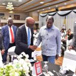04 Claver Serumaga- Executive Director at Equity Bank Uganda welcoming Pastor Robert Kayanja at the Tupange Business Ne Equity 2025 Forum