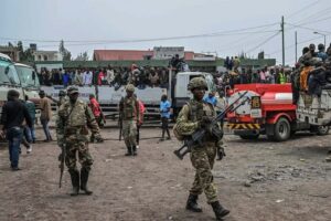 M23 rebels in Uvira