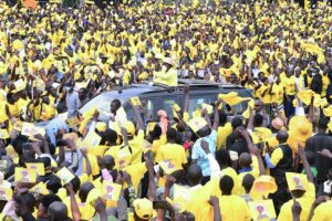 Museveni campainging in Bundibugyo