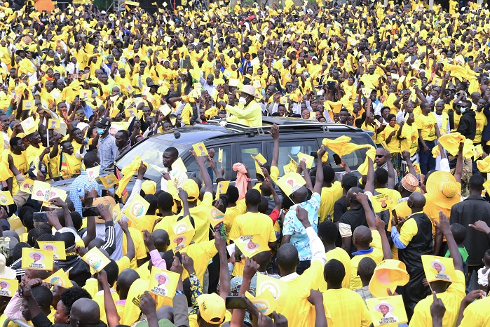 Museveni campainging in Bundibugyo