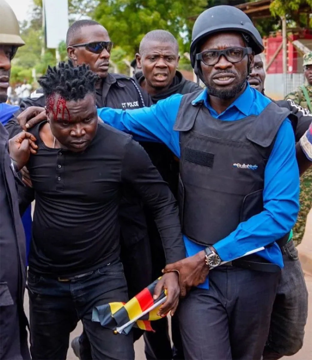 Robert Kyagulany, Violence