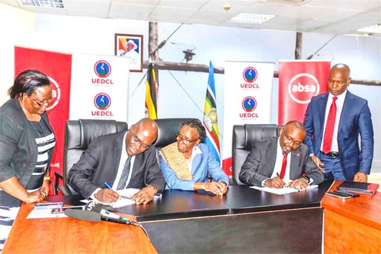 UEDCL signs pact with Absa