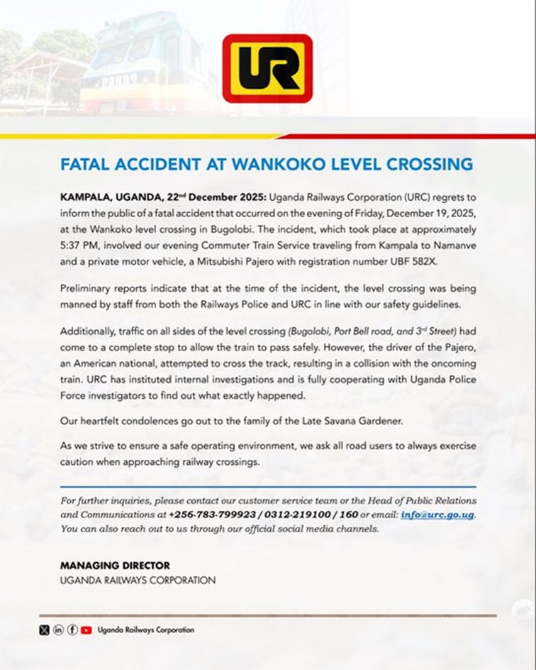 URC Bugolobi accident