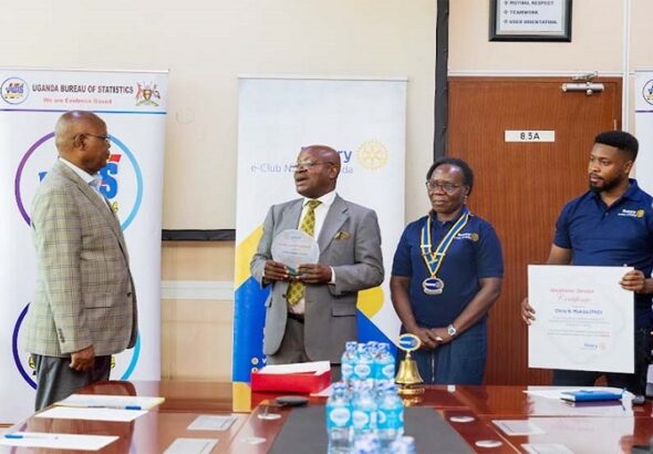 Dr Mukiza Rotary award1