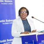 Farmers Catherine Poran, the Chief Executive of Stanbic Business Incubator