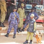 Police security sweep