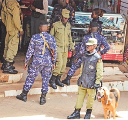 Police security sweep
