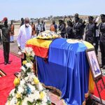 King Oyo at Entebbe Airport on Friday